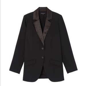 Goop x Universal Standard Wool Tuxedo Jacket Black